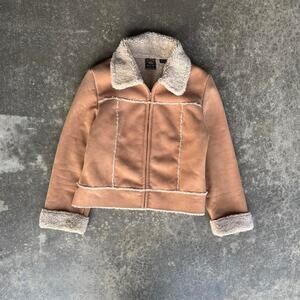 Vintage faux fur lined coat